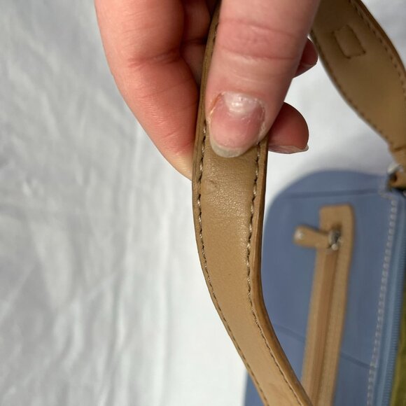 Retro St. Johns Bay Genuine Leather Small y2k Shoulder Bag With Zip Pocket - Picture 12 of 14